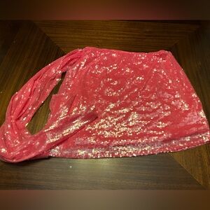 PrettyLittleThing Pink Sequin Mini Skirt